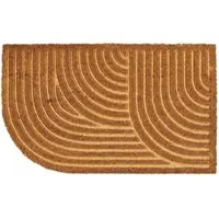 Astra Fußmatte "Coco Shape 008", braun, B:45cm H:15mm L:75cm, Kokos, Teppiche, Fußmatte, Türmatte, Kokos, abgerundet, rutschfest
