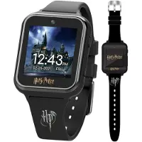 Accutime HP4096 Kinder Smartwatch Kinderuhr mit Selfie Kamera Foto und Video Stoppuhr 6 Spiele 3 Hintergründe 10 Zifferblätter Diktiergerät Uhr Wecker Schwarz