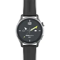Momo Design Smartwatch AMOLED-Display Uhrengehäuse aus Aluminium Bluetooth-Anrufen und Gesundheits-Tracking Staub-und spritzwassergeschützt Schwarz ZERO