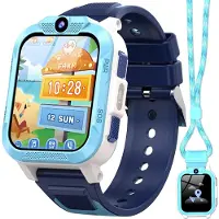Iowodo Smartwatch Kinder GPS und Telefon 850mAh 7-Tage Akku Schulmodus