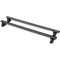 Markenlos Dachträger Set - Aluminium, abschließbar, verstellbar - Schwarz