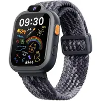 BIGGERFIVE Smartwatch Kinder für Mädchen Jungen 3-14 Großartige Begleiter für Ihre Kinder Schwarz