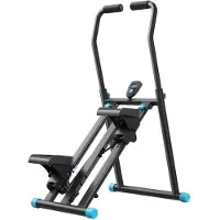 Merach Stepper MR-2448B1, LCD-Display, ergonomischer Haltebügel, 99,5x57,5x14,5 cm