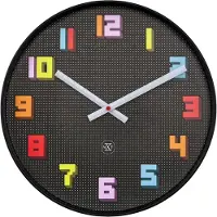 NXt - 7372ZW - Wanduhr - 35cm - schwarz - Game
