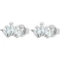 Adelia´s Paar Ohrstecker "Ohrringe – Ohrstecker aus 925 Silber mit Zirkonia" Perfekt als Geschenk zum einfach so