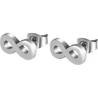 Adelia´s Paar Ohrstecker "Ohrringe – Ohrstecker Unendlichkeitszeichen aus Edelstahl" Schöne Geschenkidee zum einen besonderen Tag