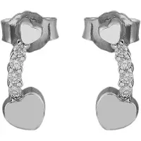 Adelia´s Paar Ohrstecker "Ohrringe – Ohrstecker aus 925 Silber mit Zirkonia" Ein stilvolles Geschenk für besondere Momente