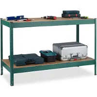 Dripio Werkbank 2 Etagen 91x141x61 cm, höhenverstellbar, 300 kg Traglast