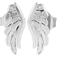 Adelia´s Paar Ohrstecker "Ohrringe – Ohrstecker Flügel aus 925 Silber" Perfekt zum Verschenken an besondere Menschen