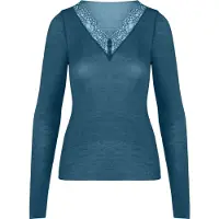 Hunkemoller Pyjama "super soft Lace V-Neck shirt with Cashmere"