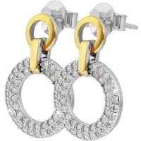 Adelia´s Paar Ohrstecker "Ohrringe – Ohrstecker aus 925 Silber mit Zirkonia" Ein Geschenk, das Freude macht