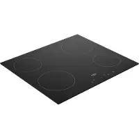 Beko HIC 64400 E, Schwarz, Integriert, 60 cm, Keramik, Keramik, 4 Zone(n)