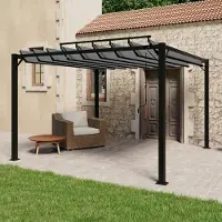 Selius Pavillon mit verstellbarem Lamellendach – 3 x 3 Meter – Aluminiumrahmen