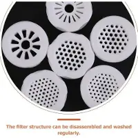 Markenlos 6 Stück weiße Wasserhahnfilter mit Partikelfiltration aus Kunststoff und Wassersparfunktion für hartes Wasser, geeignet für Wasserhähne in Mietwohnungen und temporären Räumlichkeiten
