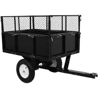 Selius Anhänger für Gartengeräte, kippbar - Tragfähigkeit: 300 kg - Ladefläche: 153 x 77 cm