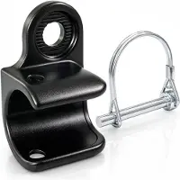 Selius Fahrradkupplung, Fahrrad-Anhängermitnehmer (schwarz - für Vorder- und Hinterrad)