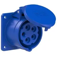 Pce 315-9f7 CEE-Anbausteckdose gerade (75x75mm) 16A 5p 9h IP44/IP54 3159f7