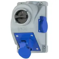 Pce 96061351 CEE-Wandsteckdose COMBO-POL 16A 3p 6h IP44
