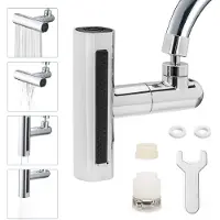 Merkloos 4-in-1 Küchenarmatur-Sprühkopf – Spritzschutz-Verlängerung mit Adaptern