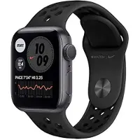Apple Watch Nike Series 6 Aluminium 40 mm (2020) | GPS | spacegrau | Sportarmband schwarz