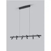 HELESTRA LED Pendelleuchte Coni in Schwarz-matt 6x 7W 3480lm
