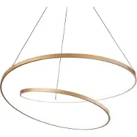 Ideal Lux Moderne Aufhängung Oz Metall Messing Led 55W 3000K Warmes Licht D80 On-Off