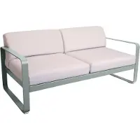 Fermob BELLEVIE 2-Sitzer-Sofa mit Sitzfläche aus gelochtem Aluminiumblech