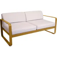 Fermob BELLEVIE 2-Sitzer-Sofa mit Sitzfläche aus gelochtem Aluminiumblech