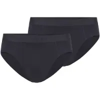 Falke 2-Pack Herren Slip Daily Comfort, XXL, Schwarz, Uni, Baumwolle