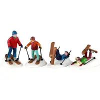 Lemax Skischulunterricht, 4er-Set, Ornament