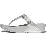 FitFlop Lulu Crystal-Mix Toe-Post Silver Größe EU 40