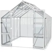 Pergart Vitavia Gewächshaus "Domus 8300" aluminium 8,3 m² 3 mm ESG