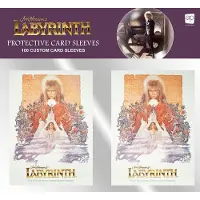 USAopoly Kartenhüllen Labyrinth Design 100 Stück, 2,5 x 3,5 Zoll, durchsichtig, Schutz vor Verdrehen
