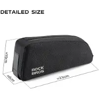 StarTech.com Fahrradrahmentasche - Oberrohr- und Unterrohrtasche - Wasserabweisend - Nylon - Großes Fassungsvermögen - Reflektierend - Für MTB und Rennrad