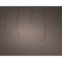 Lumineo LED-Eiszapfen 6 Meter 180 LED schwarz/soft gold (tweekleurig)