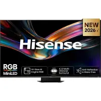 Hisense Mini-LED-Fernseher "75UR9DS", Energieeffizienz: C, schwarz (schwarz, dunkelgrau), 75 ′′, Fernseher, Mini-LED-Fernseher