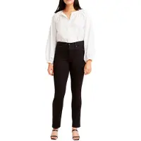 Levi's für Damen. 19627-0000 Jeans Skinny Fitted Shaper 312 schwarz (29/34), Lässig, Baumwolle, Denim