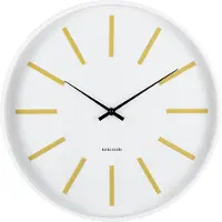 Karlsson - Wanduhr Arruga Retro - Goldgelb - Ø40cm