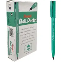 Pentel Tintenroller Ball R 50, Strichstärke 0,4 mm, schwarz, 12 Stück