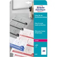 Avery Zweckform Transparente, matte Polyesterfolie