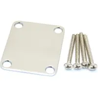 Fender Vintage-Style Halsplatte Ohne Logo Chrom