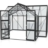 Pergart Vitavia Gewächshaus "Campus" schwarz 3 mm ESG