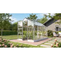 Pergart Vitavia Gewächshaus "Eris" 6200 alu eloxiert 6,2 m² 3 mm ESG