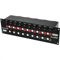 Eurolite DMX Splitter Board 10-ST 10x Schutzkontakt 10-Kanal 48,30cm (19") -Bauform