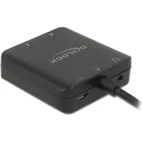 DeLOCK HDMI Audio Extractor 4K 60 Hz kompakt, Micro-USB B, 32/44.1/48/88.2/96 kHz, 2 W, 58 mm, 58 mm, 16 mm