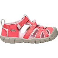Keen Sandale Seacamp II CNX (Synthetik/Textil, Schnellschnürsystem mit Klettverschluss) rot/pink Kleinkinder Mädchen