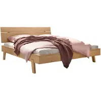Hasena Massivholzbett Imperia Trento Eiche bright geölt 140x200 cm, Fußhöhe 20 cm – Trento