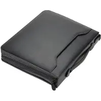 Alassio Ringbuchmappe Rimini, DIN A4, FINEtouch-Lederimitat, mit CD-Tasche, schwarz