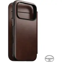 Nomad Modernes Lederetui, rustikales Braun (Horween) – iPhone 2026 Pro