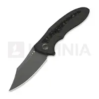We Knife Varg Taschenmesser, Tiger Stripe Titanium & Rose CF, Gray Stonewash